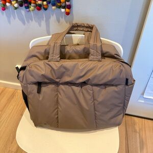 Calpak Luka Chocolate Tan Women's Travel Tote Bag